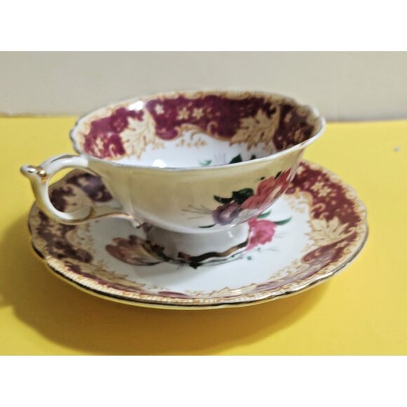 PARAGON ROSE TULIP NARCISSUS TEA CUP & SAUCER SET DOUBLE WARRANT - Picture 7 of 11